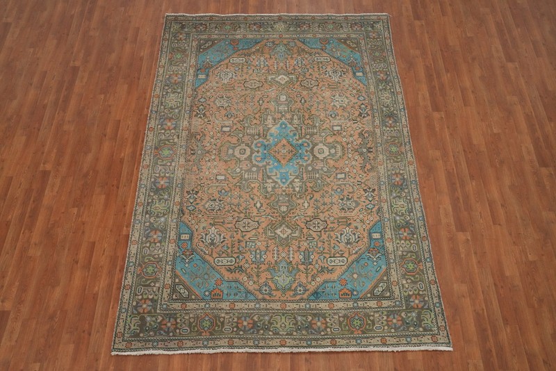 Artfully Crafted Traditional Rug 6x9 ft Handmade with Detailed Design Elements gallery