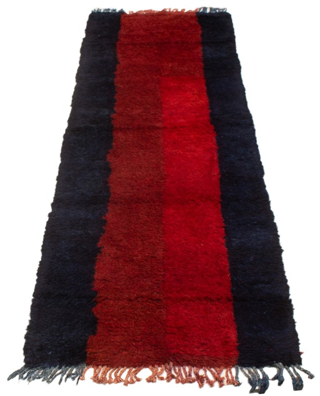 3'4" x 13'1" Vintage Hand-knotted Runner Rug Traditional Oriental Wool Carpet gallery