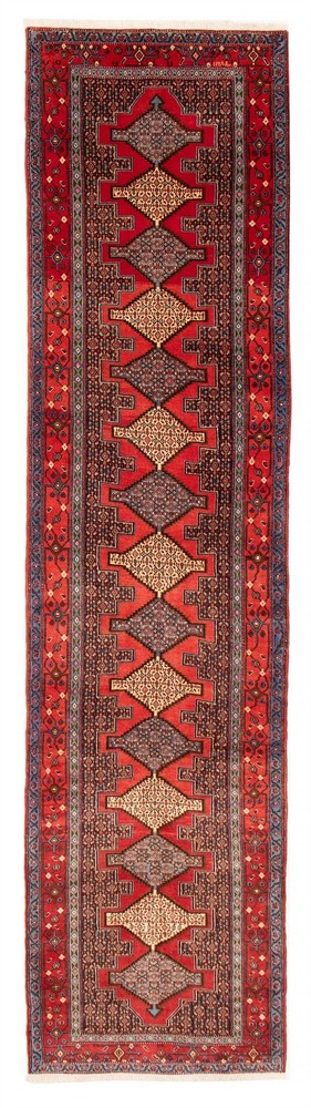 Vintage Hand-knotted Runner Rug 3'0" x 12'0" Traditional Oriental Wool Carpet