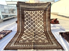 5×7 Ft Tribal Persian Hand Knotted Baluchi Rug Afghan Oriental Geometric Carpet