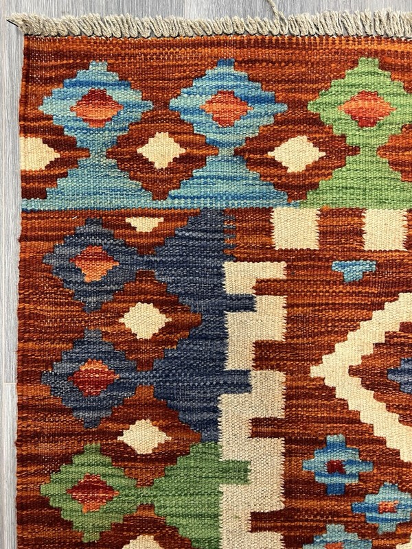 Vintage Kilim Traditional Hand Made Oriental Wool Kilim 5ftx3.2ft 151cmx100cm gallery