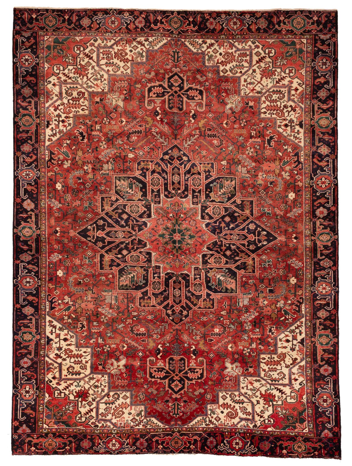 Traditional Vintage Hand-Knotted Area Rug 9'4" x 12'10" Oriental Wool Carpet gallery
