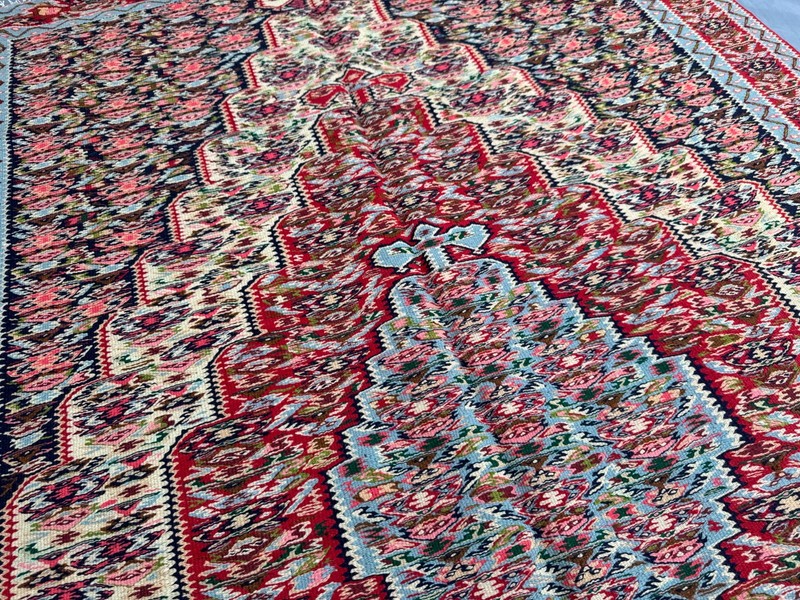 Vintage Turkish-Inspired Caucasian Kilim Rug 5x7'10 ft Oriental Area Carpet gallery