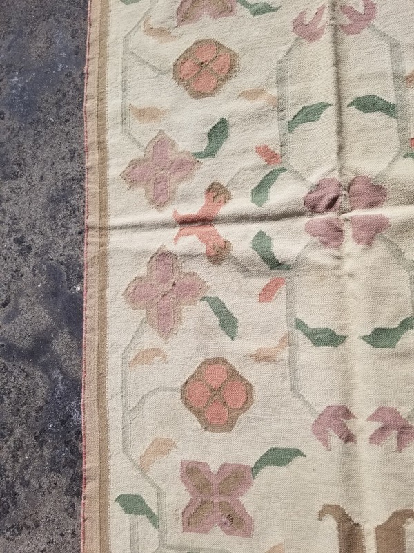 Vintage Traditional Handmade Beautiful Turkish Kilim Floor Rug Carpet 166x119 cm gallery