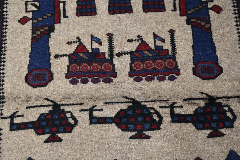 2'8 x 4'7 ft Handmade vintage afghan tribal shindand war area rug, 3x5 wool rug gallery