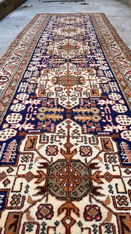 3'2'' x 10'5'' Vintage Rug Runner Carpet Natural Village Handmade Rug.SKU:K1758 gallery