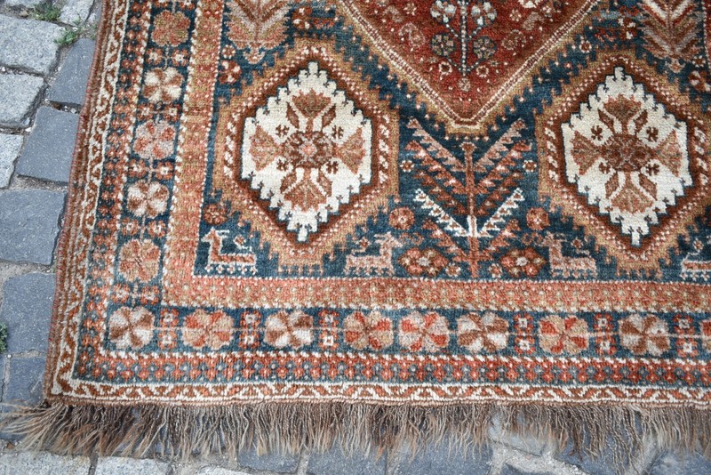 Antique Caucasian Rug 44'' x 64'' Collector Item Hand-knotted Rug Home Decor Rug gallery