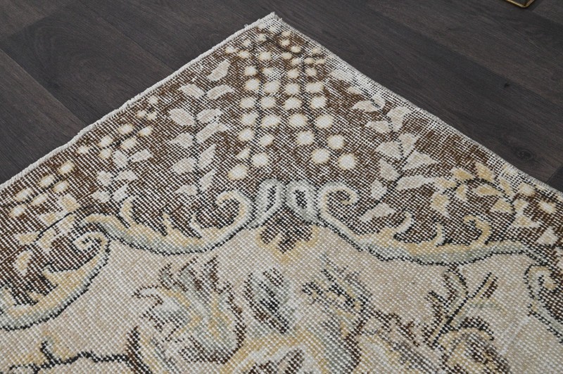 Oushak Turkish Vintage Rug 6x10 Kilim Rug Anatolian Handmade Boho Decor BEIGE gallery