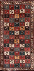 Vintage Garden Design Bakhtiari Tribal Traditional Hand-knotted Area Rug 5×9