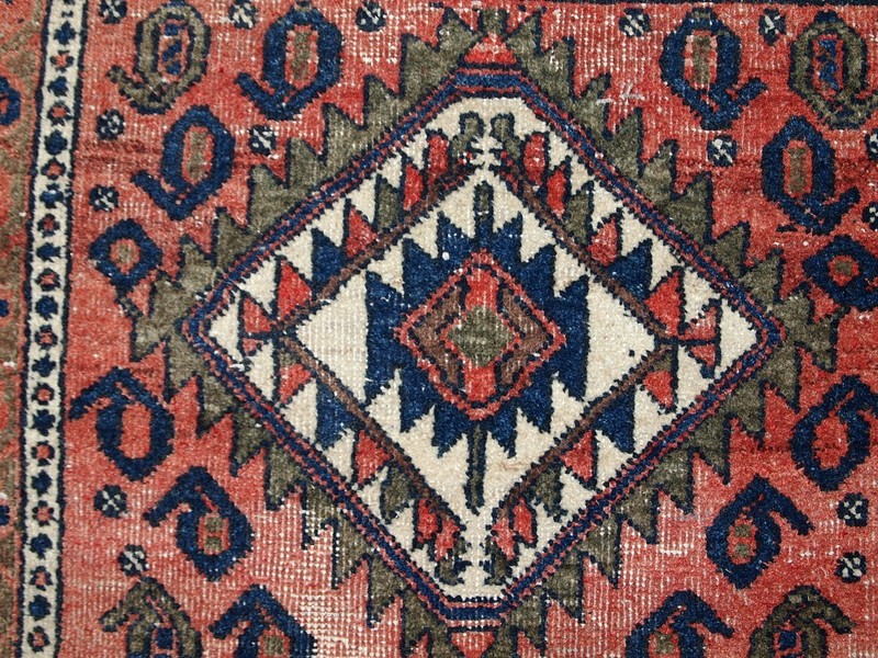 Handmade Vintage Bagface Rug 55x59cm Wool 1930s Original Condition gallery