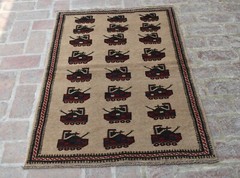 2’11 x 4’4 Handmade vintage afghan tribal shindand war area rug, 3×5 small rug