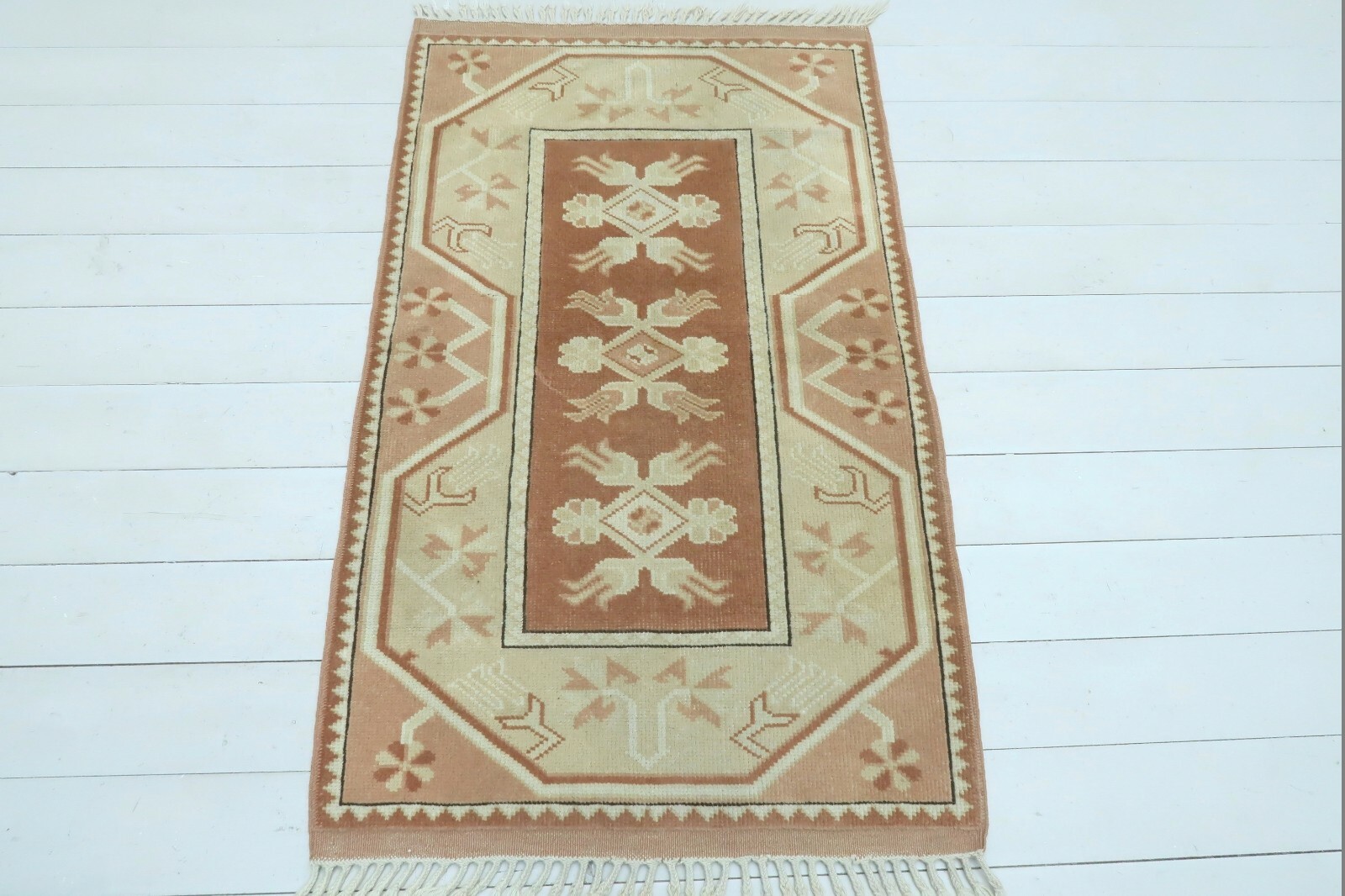 Vintage Turkish Rug Carpet Door Mat Bedroom Kelim Tapis Teppich 32"x53" AreaRugs gallery