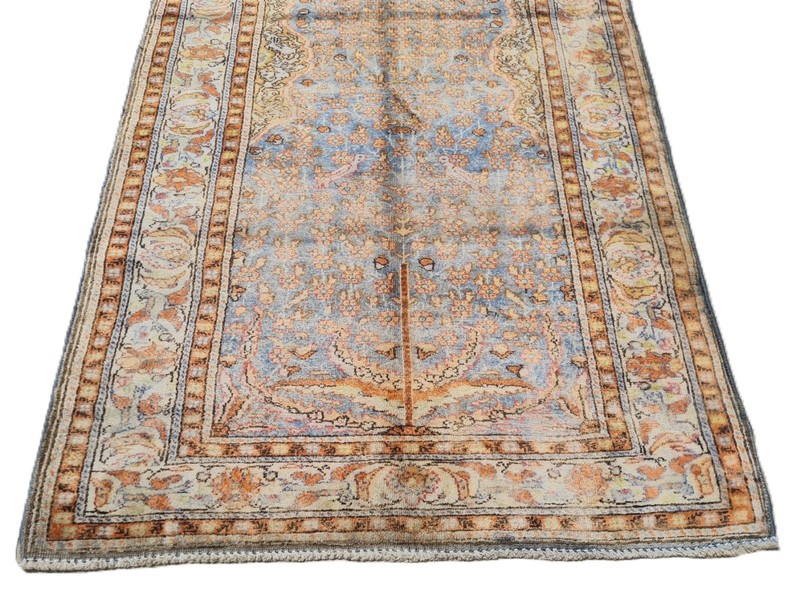 Amazing Hand Knotted Vintage Tribal Kaisery Qaisery Wool Area Rug 4.4 x 2.11 Ft gallery