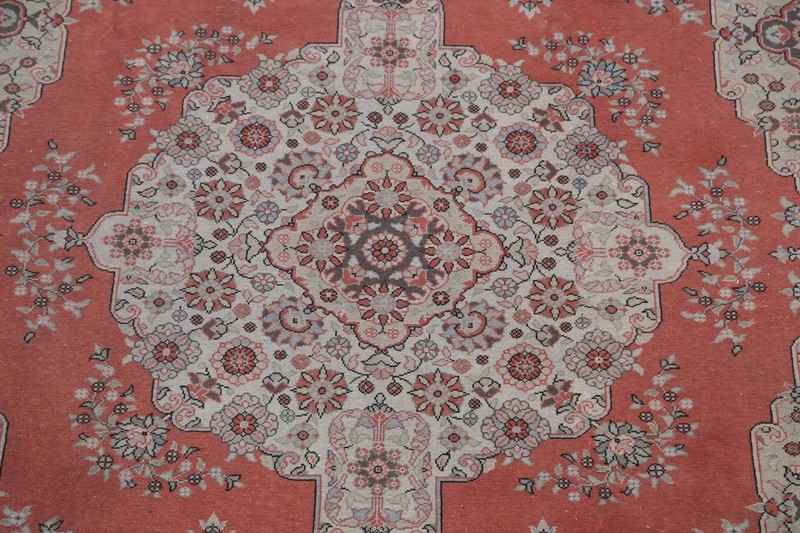 Antique Medallion Anatolian Turkish Oriental Area Rug Wool Hand-Knotted 7x9 ft gallery