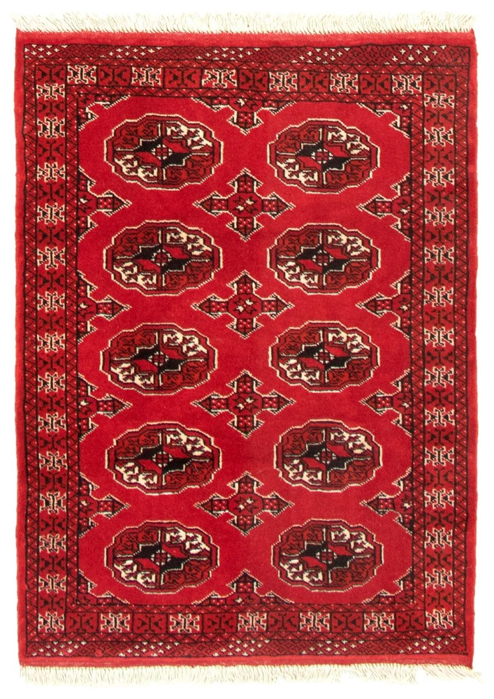 Vintage Traditional Hand-Knotted Area Rug 3'4" x 4'8" Oriental Wool Carpet