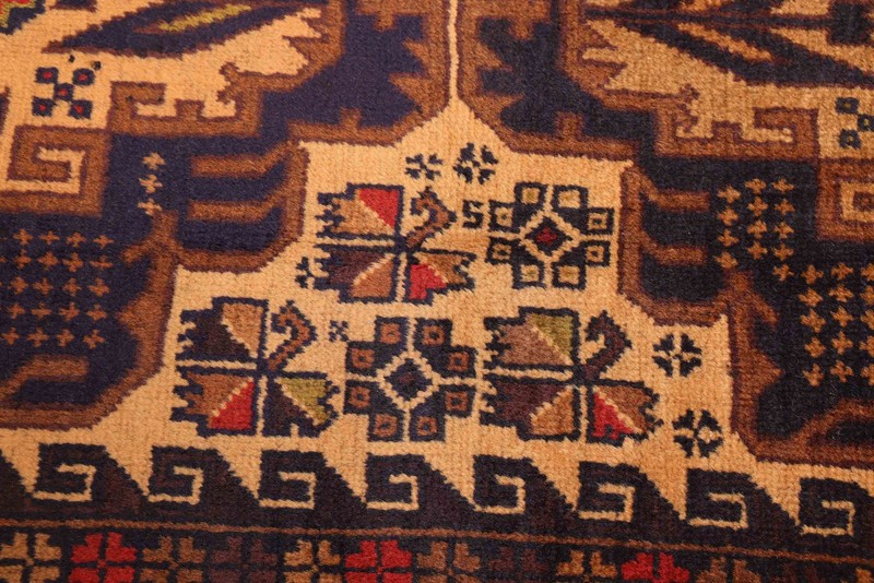 Vintage Hand-Knotted Area Rug 3'4" x 6'5" Traditional Oriental Wool Carpet gallery