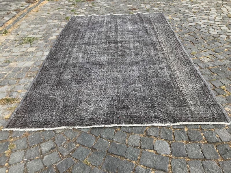 Turkish Vintage Rug, Handmade Wool Rug, Bohemian Large Rug, 5,9 x 9,2 ft gallery