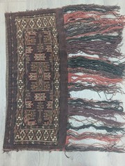 Vintage Turkoman Torba Tent Bag Hand Woven Rug Tribal Nomad Textile