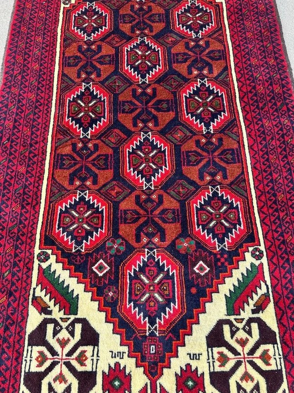 3'4 x 6'2 Gorgeous Bird Design Vintage Nomadic Oriental Handmade Wool Area Rug gallery
