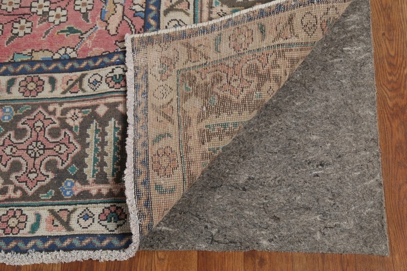 Vintage Pink Tebriz Floral Traditional Handmade Room Size Rug Area Carpet 10x13 gallery