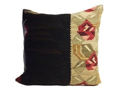 Superb Custom Made Old Turkish Tribal Kilim Pillow 20″ by 20″