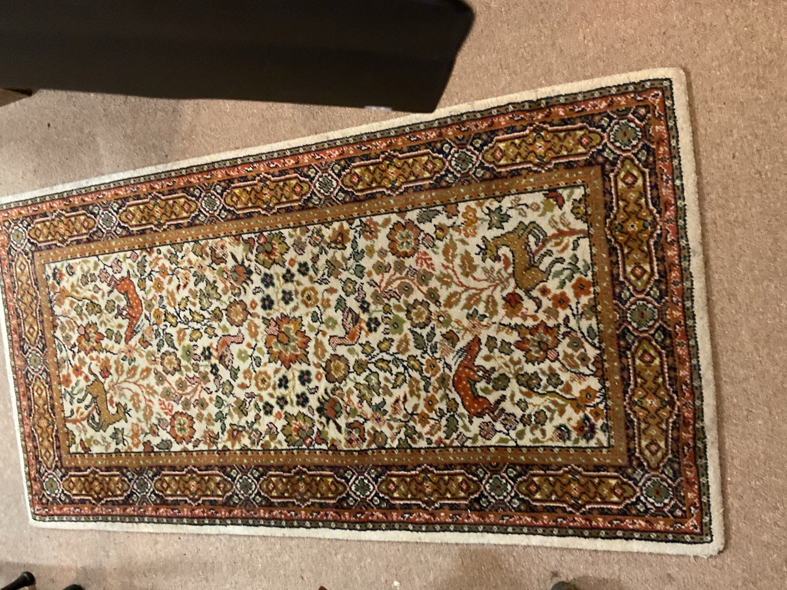 Authentic Hand Knotted Tribal Bijour Wool Area Rug 5 x 2 Ft gallery
