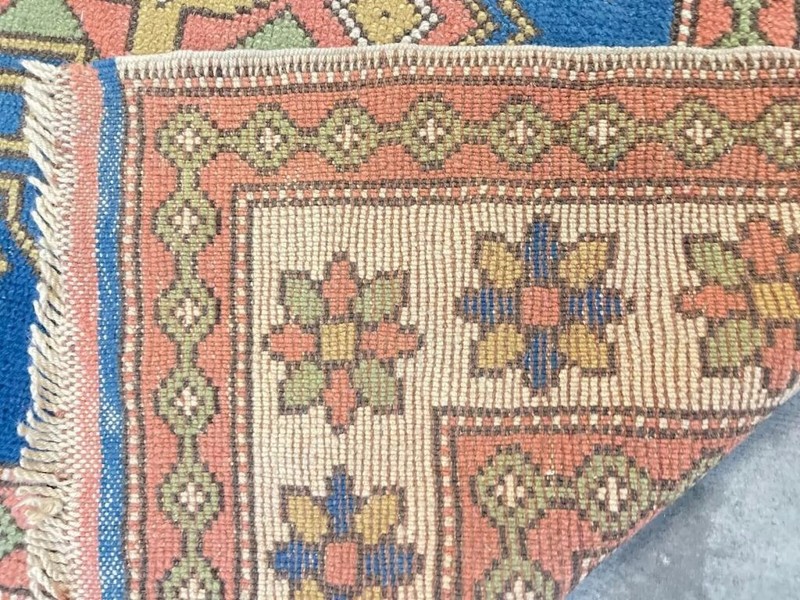 Turkish rug handknotted kars unusual size 6' x 5' 9" gallery