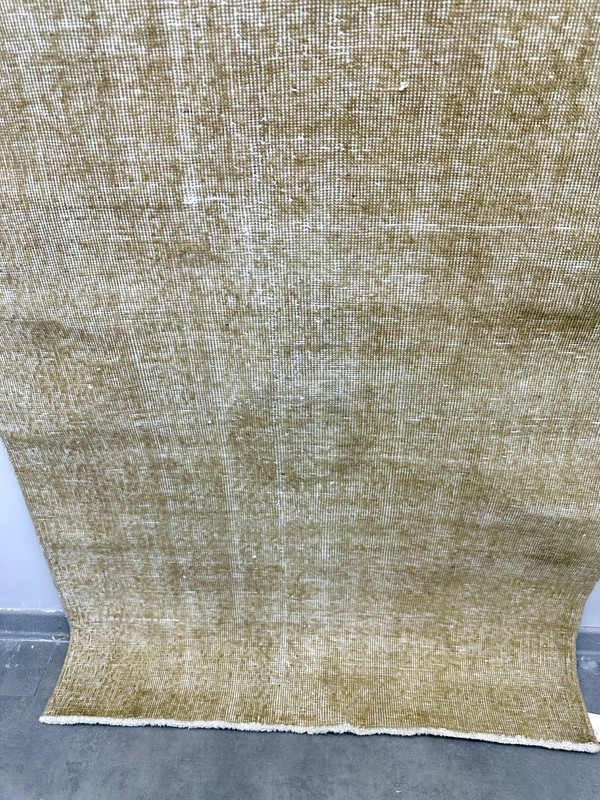 4x6 Vintage Turkish Rug, Solid Beige, Handmade Wool Area Rug, Geometric Carpet gallery