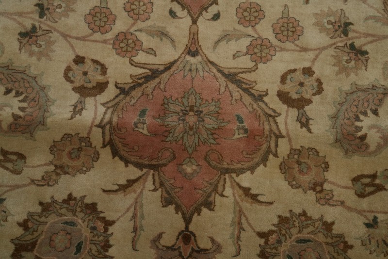 Excellent Hand-made Wool Vegetable Dye Floral Traditional Palace Size Rug 12x17 gallery