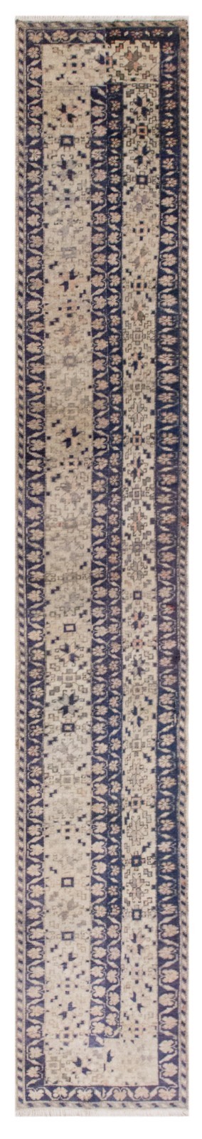 Handwoven Oushak Runner Rug 52x347 cm / 1.7×11.4 ft, 60+ Years Old gallery