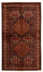 Traditional Vintage Hand-Knotted Carpet 3’9″ x 6’8″ Wool Area Rug