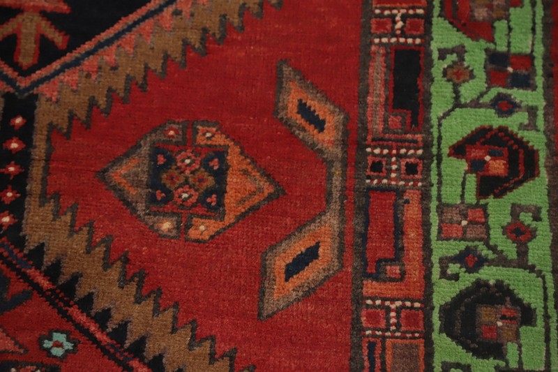 Geometric Tribal Traditional Wool Hand-knotted Vintage 11 ft Runner Rug 3x11 gallery
