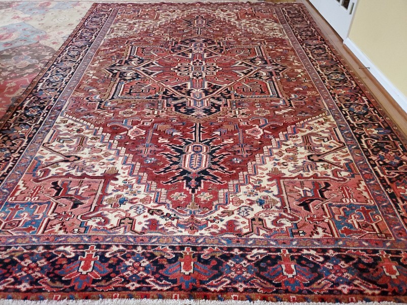 7.10 x 11.2 ANTIQUE FINE SERAPI HERIZ RUG VINTAGE OUSHAK KAZAK CAUCASIAN KULA gallery