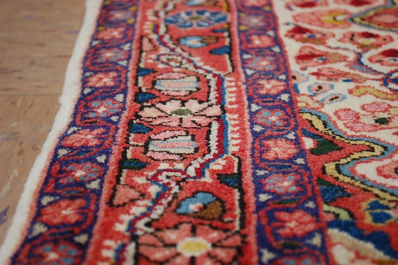 NATURAL WOOL Old Oriental Rugs, Hand Woven,knotted size Approximately 2'9" x 3'6 gallery
