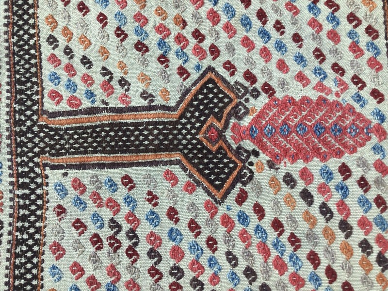 Vintage TURKISH TRIBAL KILIM RUG Konya Region Central Anatolia Turkey Cicim ASIS gallery
