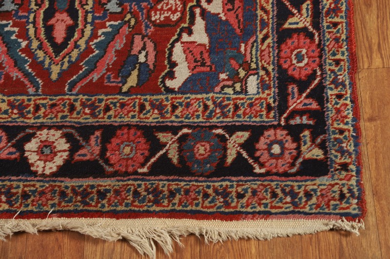 Vegetable Dye Semi-Antique Heriiz Serapi Runner Rug Wool Handmade Carpet 3x13 gallery