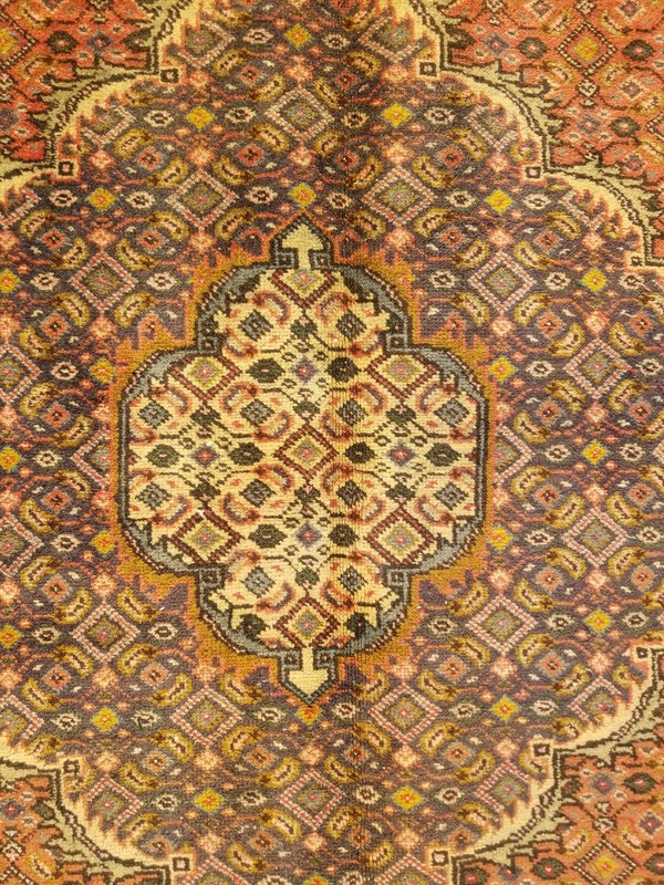 Vintage Distressed Hand Made Traditional Oriental Wool Multicolor Rug 288x194cm gallery