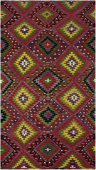 Vintage Hand Woven Area Rug 5’9″ x 10’10” Traditional Wool Oriental Carpet
