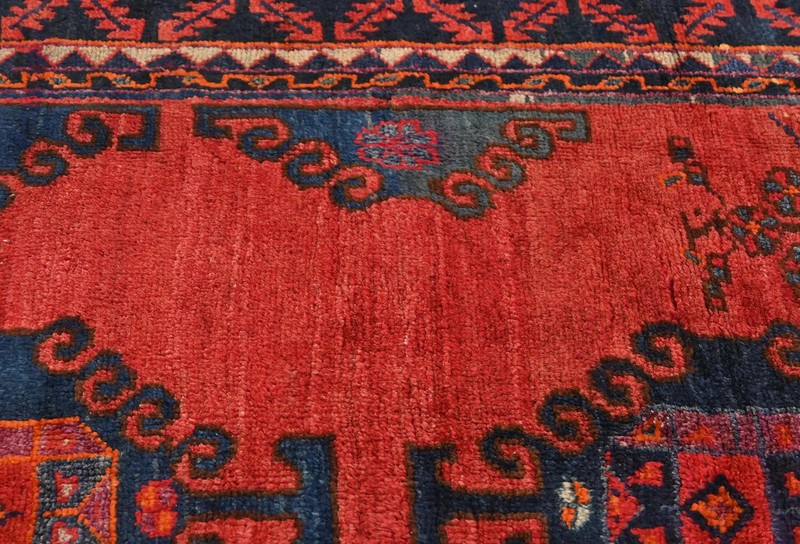 Handmade Geometric Vintage Oriental Rug 4'4X7'7 ft Entryway Farmhouse Carpet gallery