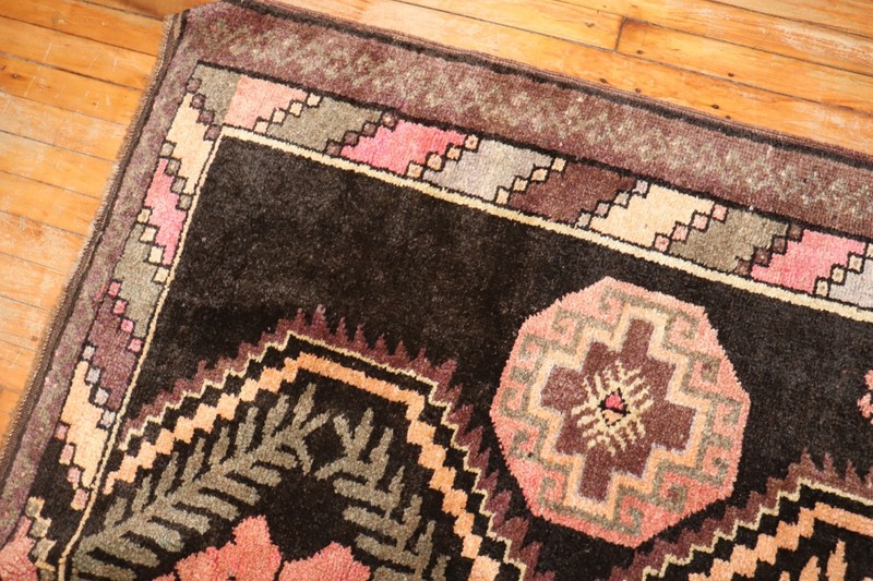 Vintage Wool Kurdish Kars Gallery Dated 1972 Rug Size 6'3''x17' gallery