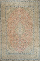 Floral Traditional Vintage Area Rug Hand-knotted 10×13 Wool Large Carpet