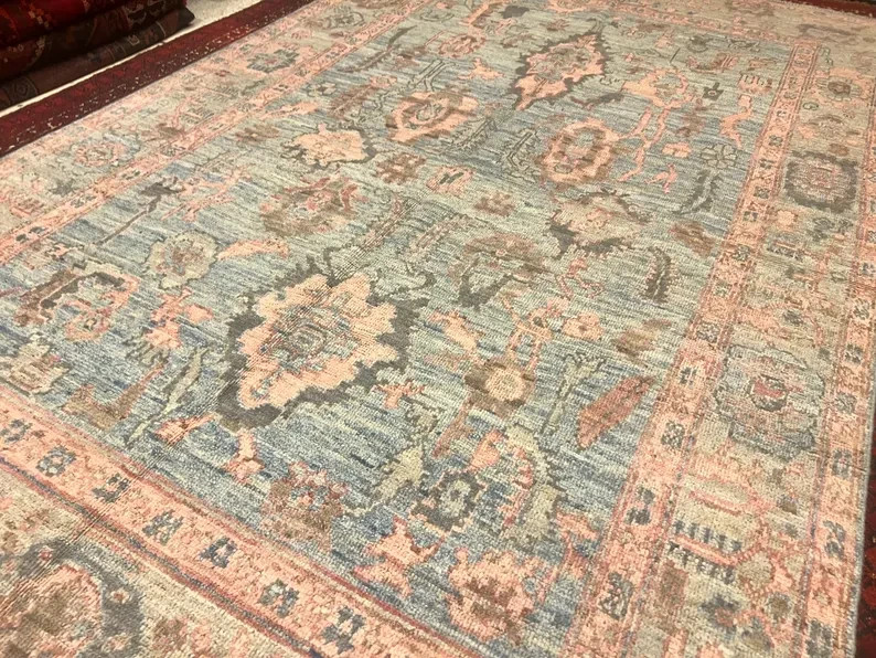 165 X 2705CM Stunning Natural Vegetable Dye Contemporary Oushak Turkoman Carpet gallery