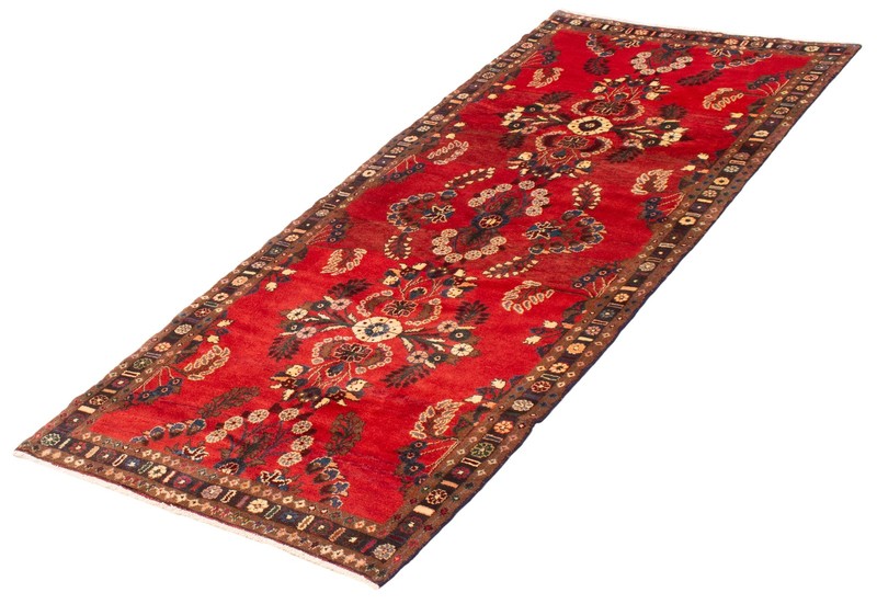 4'0" x 9'6" Vintage Hand-knotted Runner Rug Traditional Oriental Wool Carpet gallery