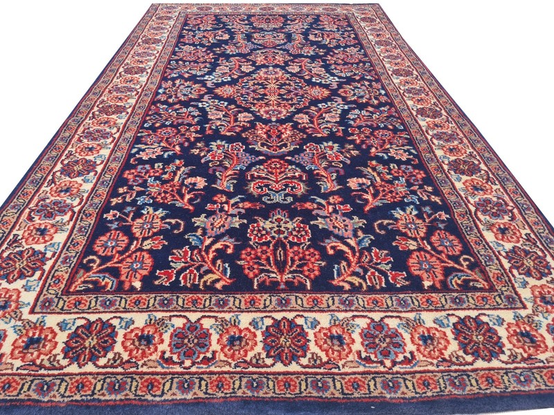 Amazing Hand Knotted Vintage Tribal Saroukh Wool Area Rug 5.3 x 2.11 Ft gallery