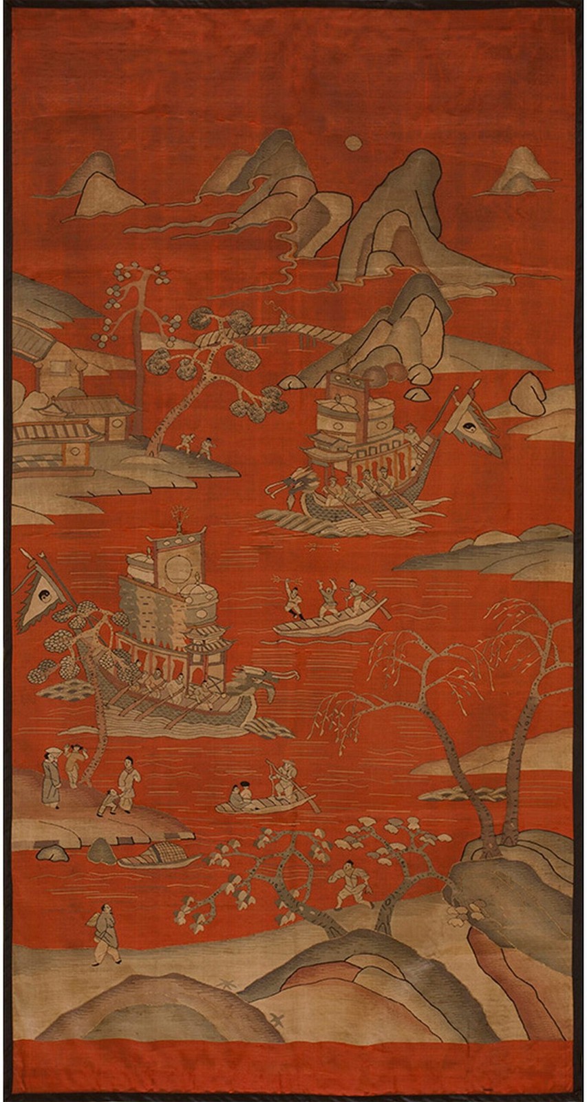 2X3 Antique Chinese Textile Arts Wool Area Rug 1830 gallery