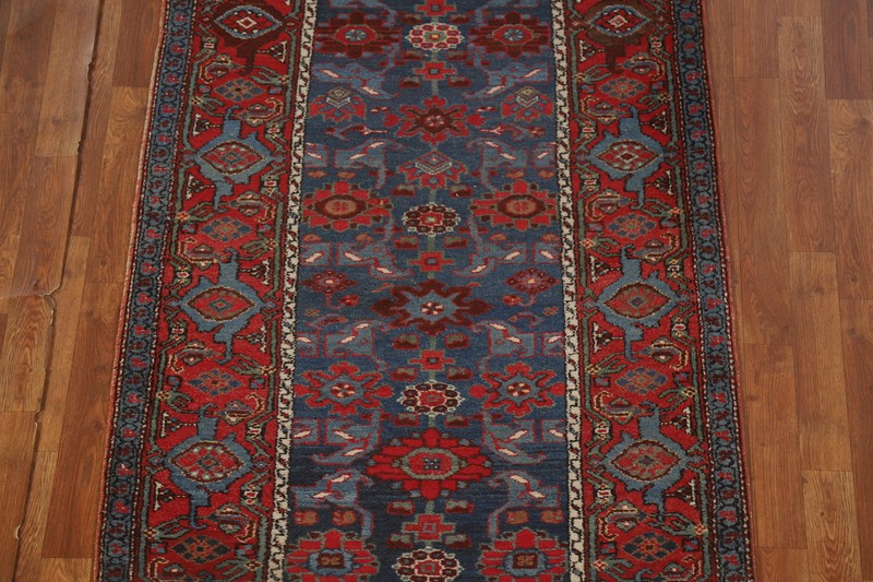 Antique Vegetable Dye Heriiz Bakhshayesh Hand-knotted Hallway Runner Rug 3x16 gallery