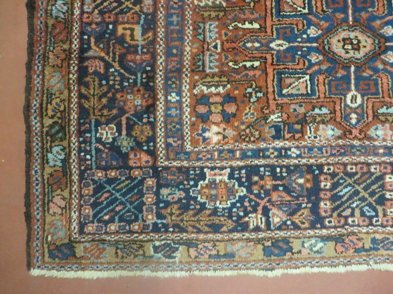 Beautiful Oriental Rug 5x6 Antique Wool Carpet Geometric Medallion Tribal Red gallery