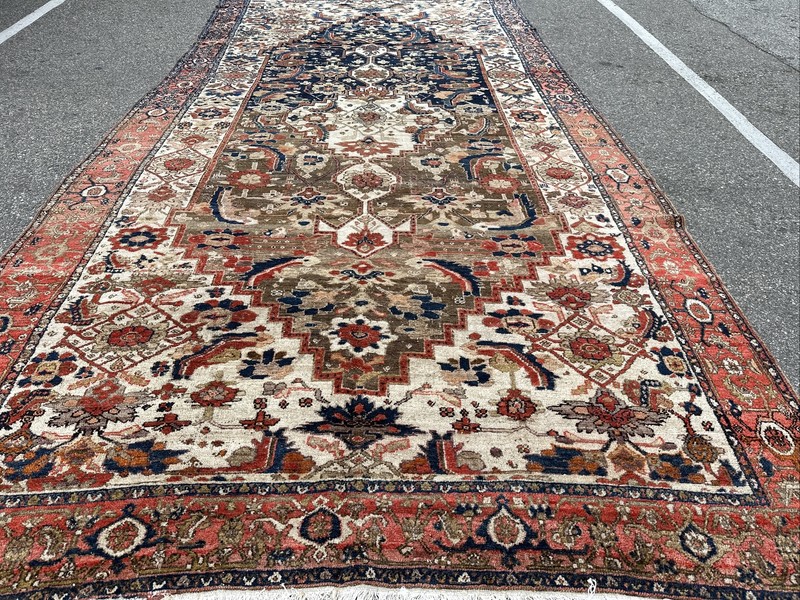 Auth: 19th C Antique N W Kurdish Rug Exquisite Mystical ART Kalleh Fine 7x15 gallery