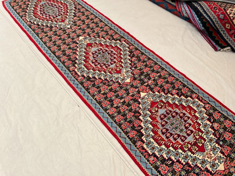 2.5x8.5 Stunning Vintage Super Fine Quality Senneh Knots Oriental Hallway Runner gallery