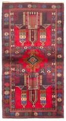 Vintage Traditional Hand-Knotted Area Rug 3’3″ x 6’4″ Oriental Wool Carpet